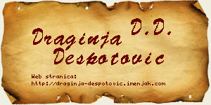 Draginja Despotović vizit kartica